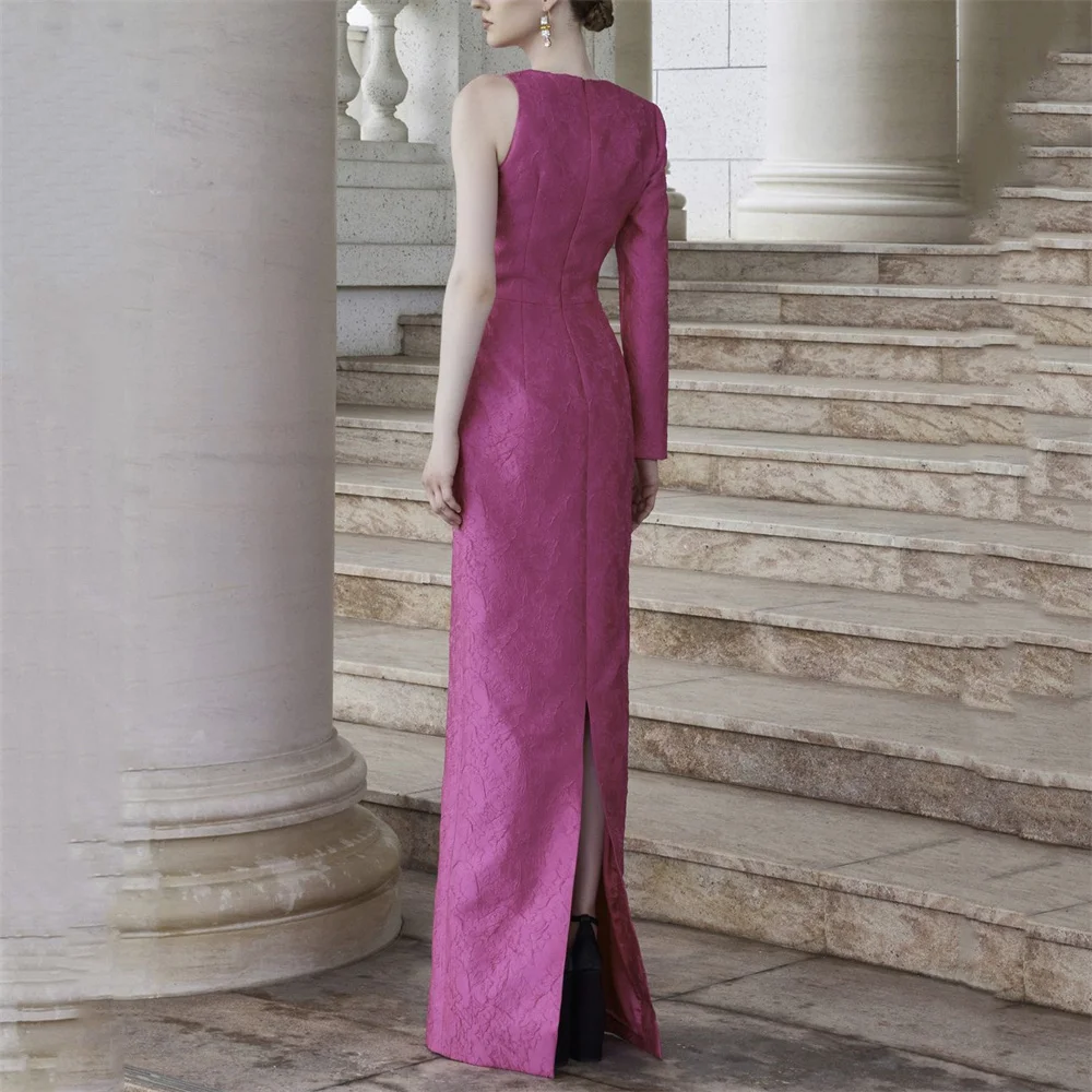 Lakshmigown formale Vintage cristalli manica intera sirena elegante abito lungo madre per donna lunghezza pavimento elegante abito da sera