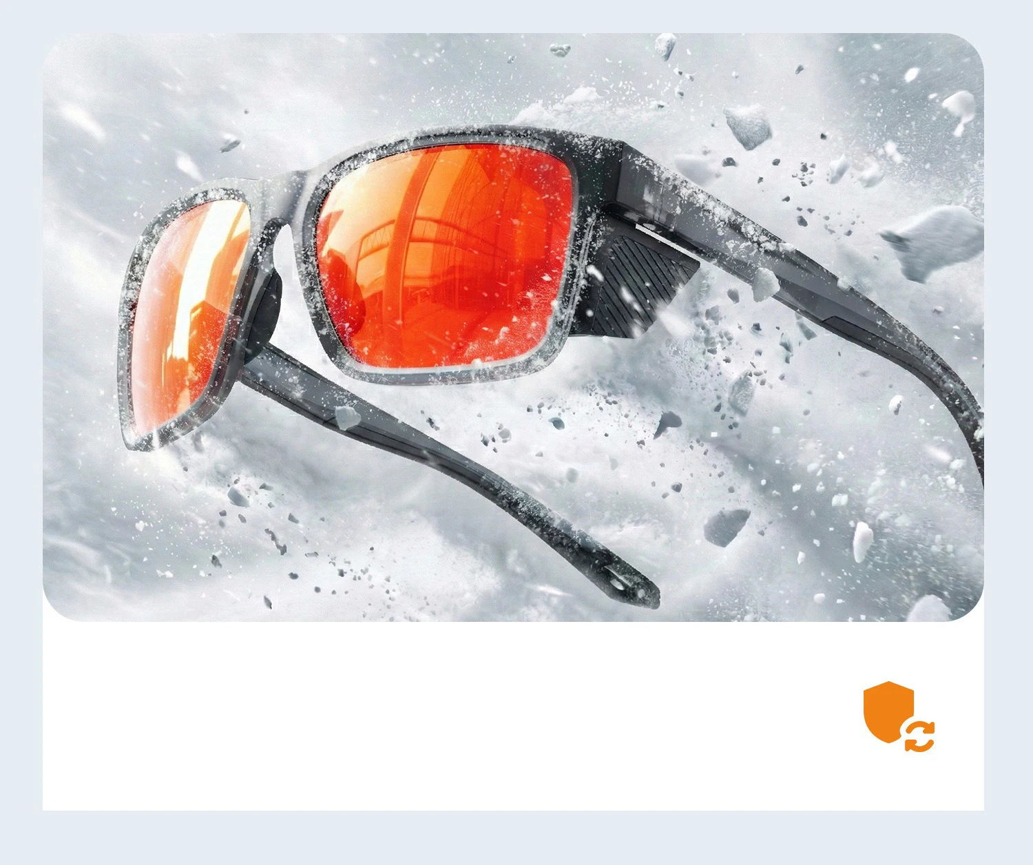 VEITHDIA TR90 Polarized UV400 Mirror Sports Sunglasses Detachable Side Angling Outdoor Sports Essentials Eyeglasses VKM-Y362F