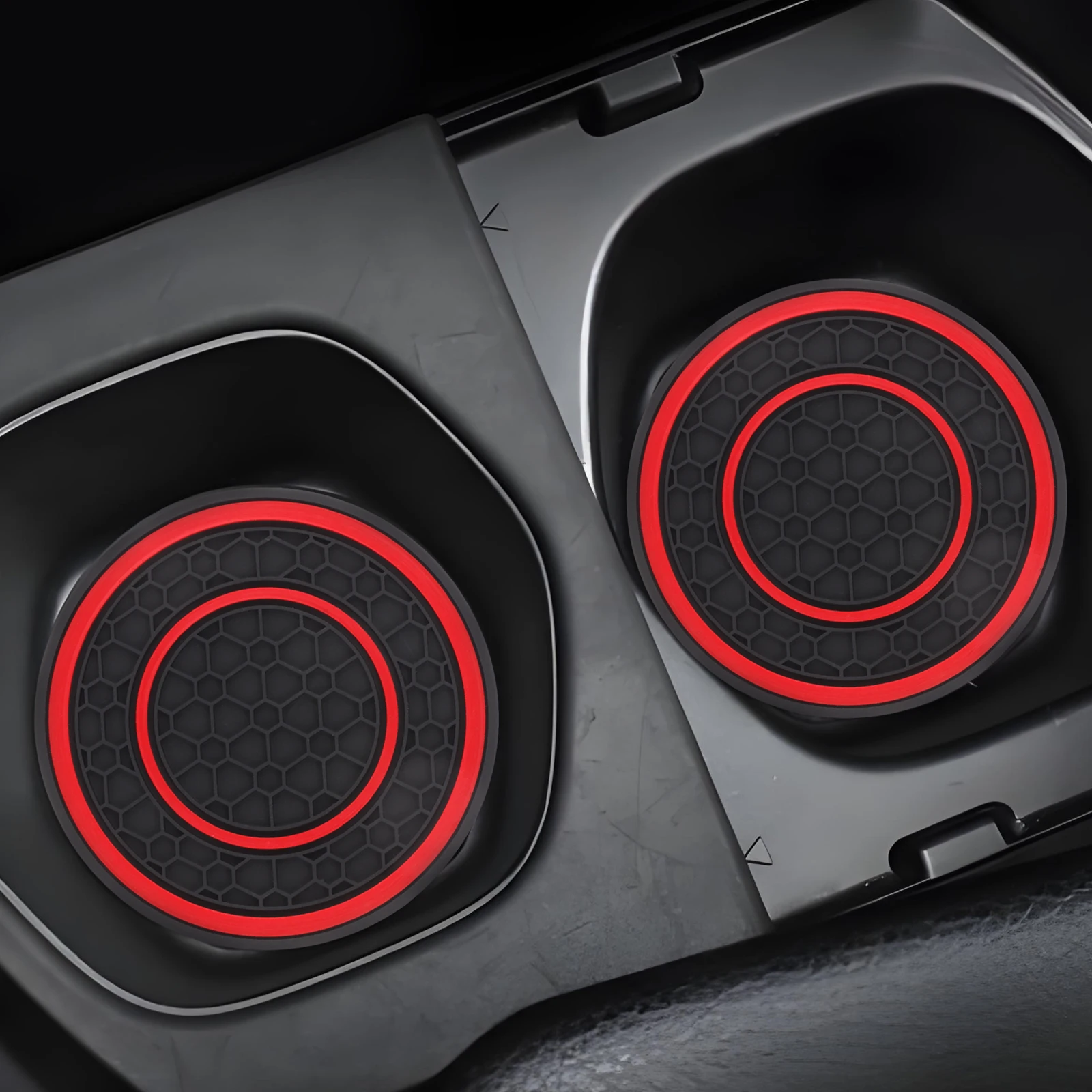 

2pcs Car Cup Coaster Silicone Non-Slip Universal Cup Holder Mat For Cars Suvs Waterproof Insulation Drink Pad Auto Interior
