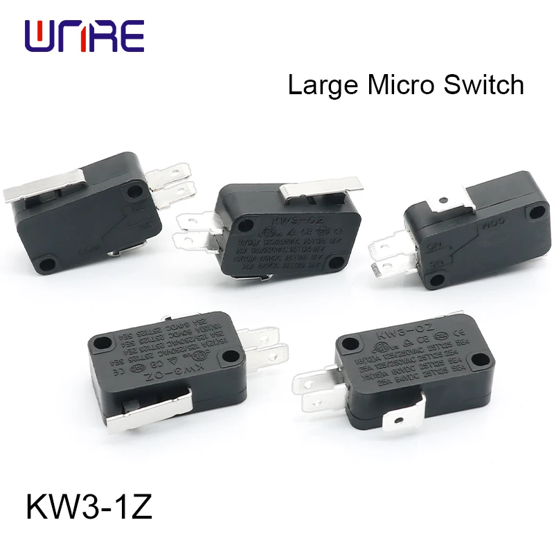 KW3-1Z Largre Micro Switch Short Lever Appliance 16A for Washing Machines Refrigerators and Other Household Devices