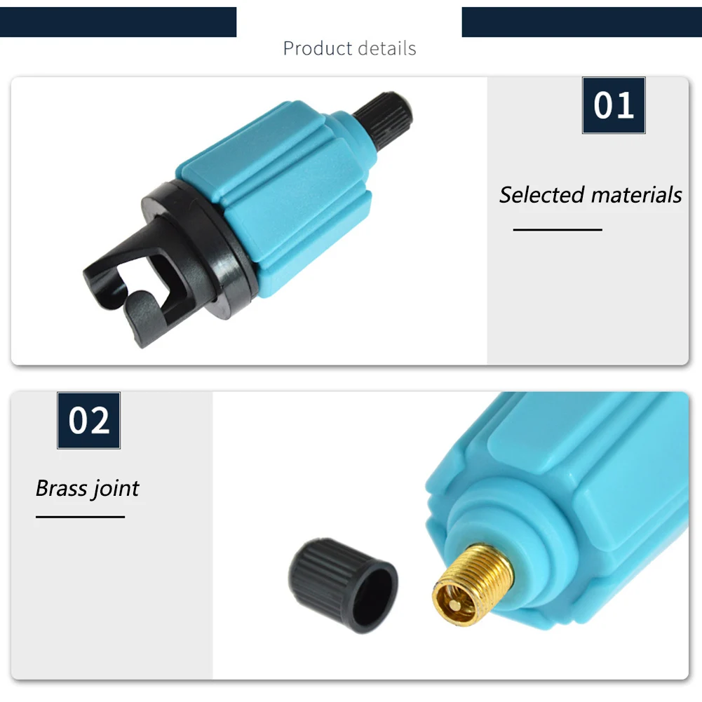 Air Valve Adapter Voor Sup Board Opblaasbare Paddle Rubberboot Kajak Air Valve Adapter Band Compressor Converter Met Nozzle