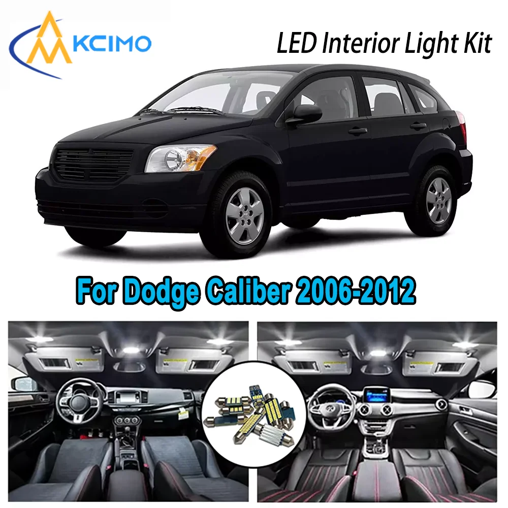 

High-Quality LED Interior Kit for Dodge Caliber 2006-2012 2007 2008 2009 2010 Premium Error-Free Dome Map Trunk Automotive Lamps