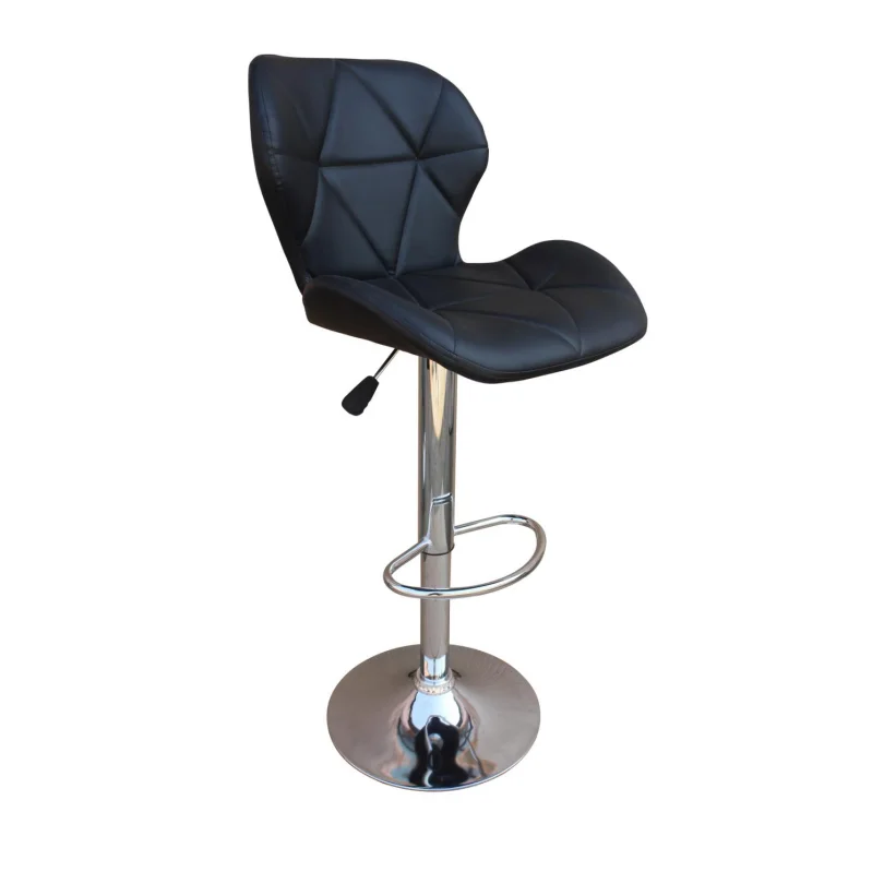 モダンなクロームバースツール（回転シート付き）