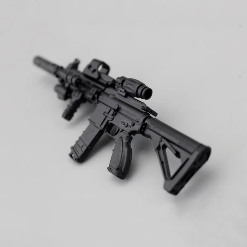 1/6 Scale HK416 Automatic Rifle Assembly Weapon Model Kit Soldier Accessories