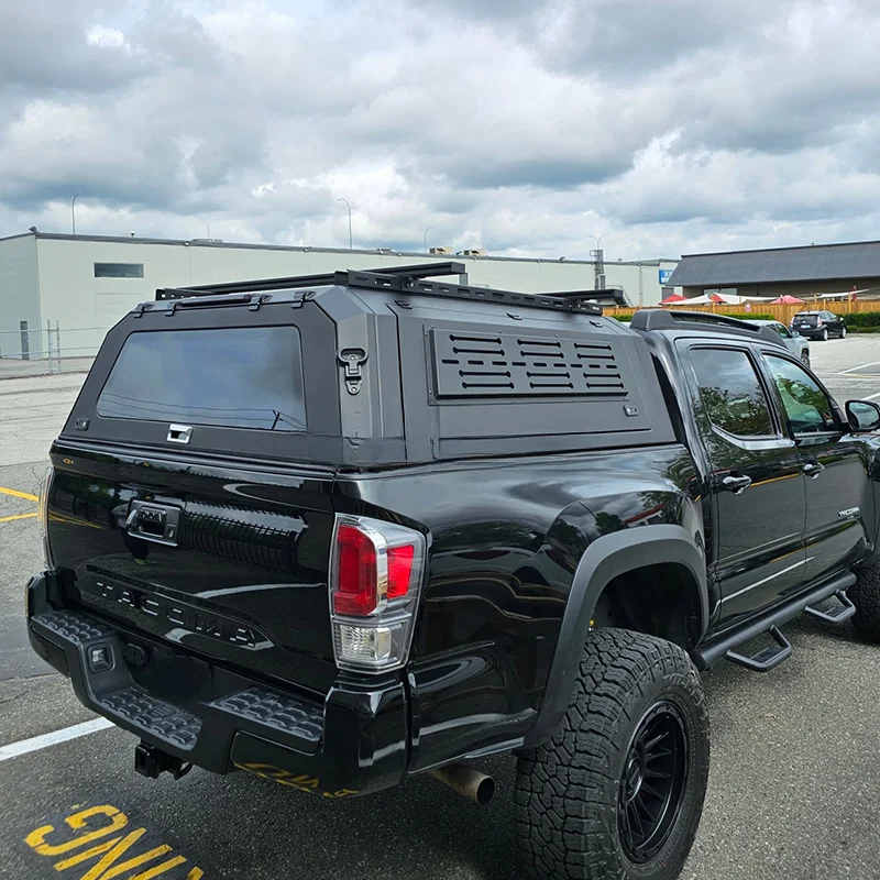 High Quality Aluminum Alloy Waterproof Locking Function Tailbox Tall Camping Cargo Shell Universal Pickup Truck Exterior Mod Acc