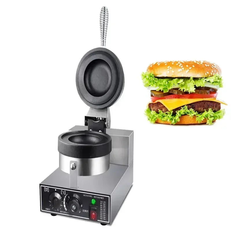 220V-50Hz 1300W Commercial UFO Burger Machine Ice Cream Hamburg Maker 110V 220V Gelato Panini Press Semlor Paczki Krapfen Baker