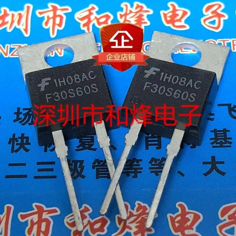 5PCS F30S60S FFP30S60STU   TO-220-2 600V 30A  In stock, can be purchased directly from Shenzhen Huayi Electronics