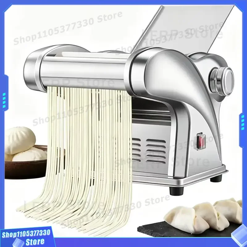Electric Noodle Maker Machine 2 in 1 Pasta Roller Presser for Home Commercial Use Automatic Dough Sheeter Kitchen Appliance 2