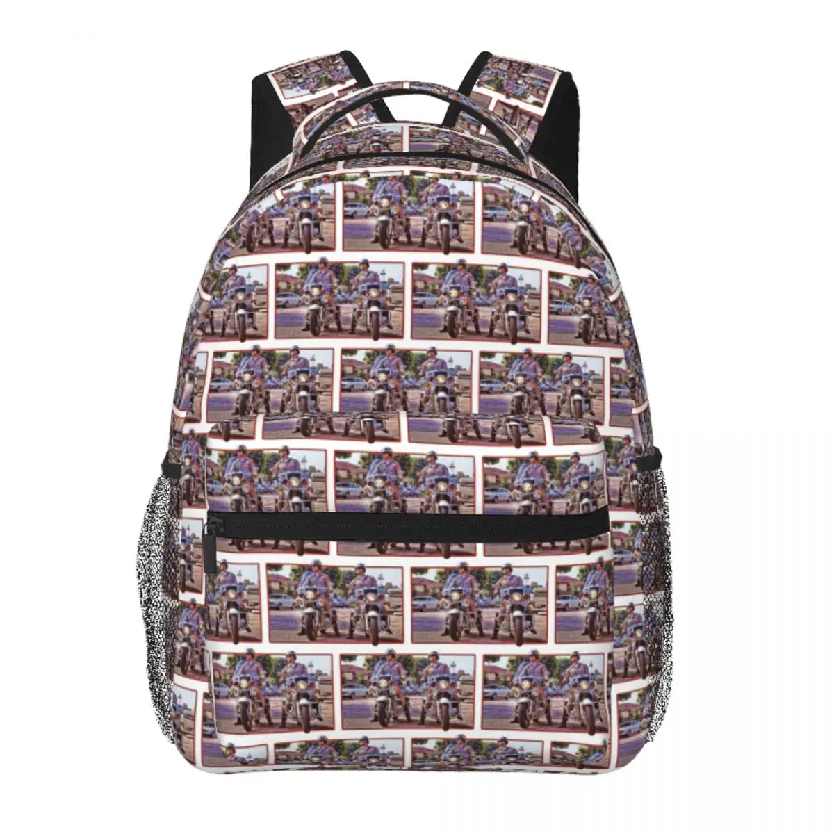 

CHiPs Backpack Student Boys Girls BookBag Children School Bag Laptop Shoulder Bags for Men Women