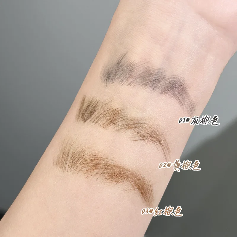 Press-type air cushion water eyebrow pencil waterproof non-smudging eyebrow paste improve complexion naturally color Makeup