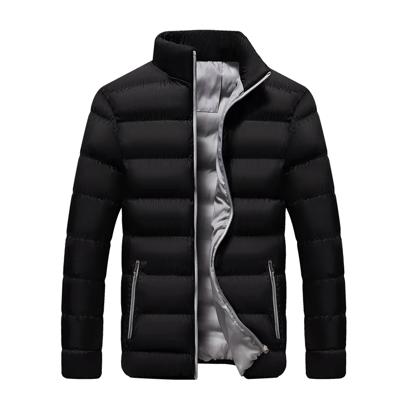 Winterjacke für Herren, warm und dick, schmal geschnittene Oberbekleidung, hochwertiger, lässiger Herren-Warmmantel. – Detail 8