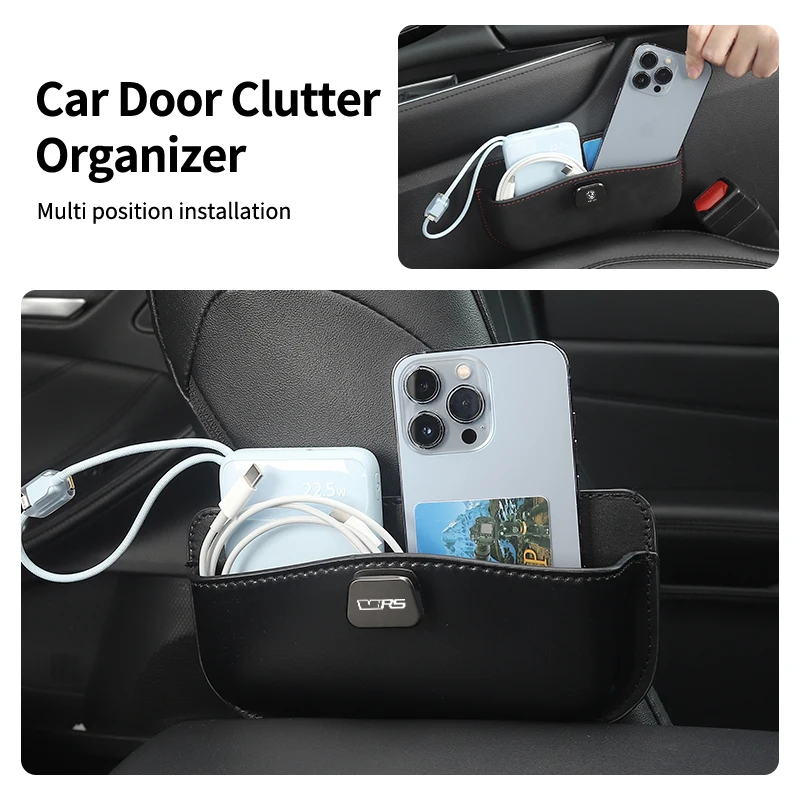 Car Seatback Storage Box Seam Case Door Clutter Organizer Accessories For Skoda Octavia Rapid Kodiaq Karoq Fabia Kamiq Superb