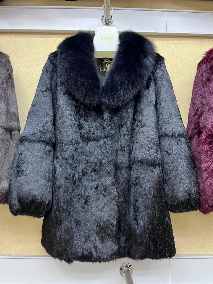 real Rabbitfur 100% longcoat リアルファー　コート S1256246f896f4683ad2a10a0aadda