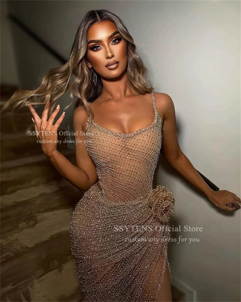 Mermaid Prom Dresses Shiny Sexy Wear Customized Vestidos De Fiesta Cocktail Party Dress Event Homecoming Evening Gown for Women