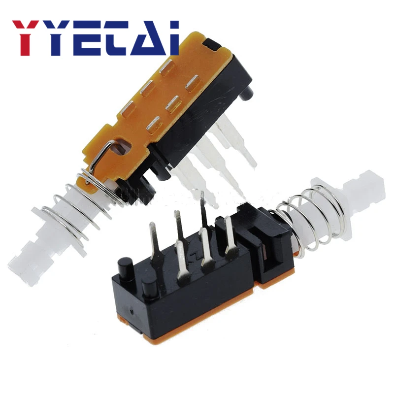 

YYT A03 straight key switch 6 pin piano key switch PS42F42 2X3 self-locking/non-locking power switch A03-03 long pin short pin