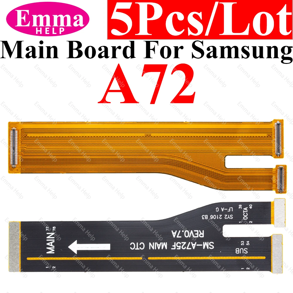 5Pcs Main Board Flex Cable For samsung a32 connector Galaxy A21S A51 A32 A42 A52 A72 Note 10 Lite 20 Ultra Flex Cable