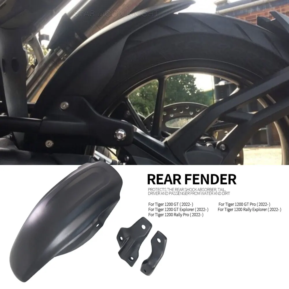 

Rear Fender Hugger Mudguard Mud Splash Guard Protection Protector Cover For Tiger 1200 Tiger1200 GT Pro Rally Explorer 2022-