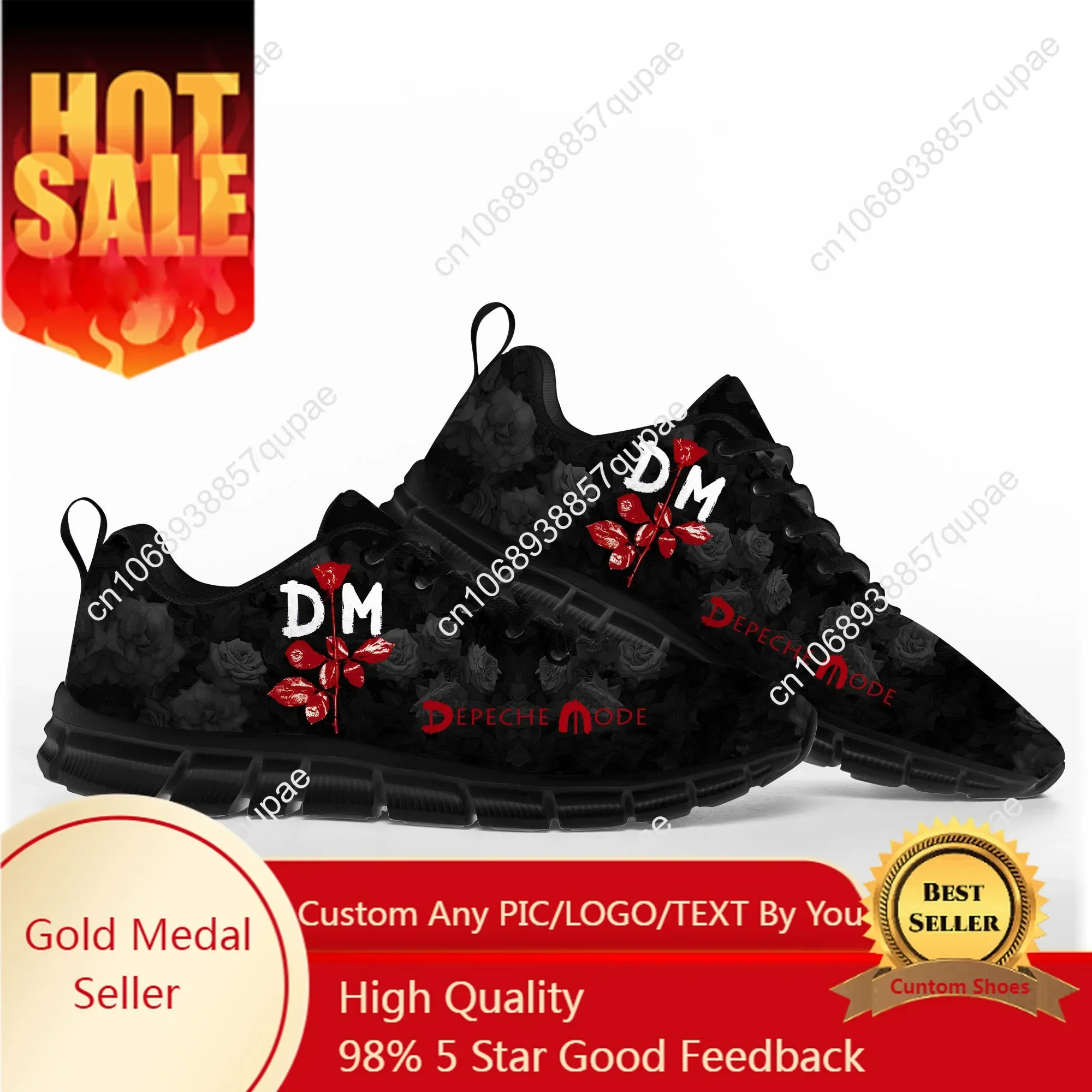 

D-Depeche R-Rock Band Mode Sports Shoes Mens Womens Teenager Sneakers Violator Pattern Casual Custom Couple High Quality Shoes