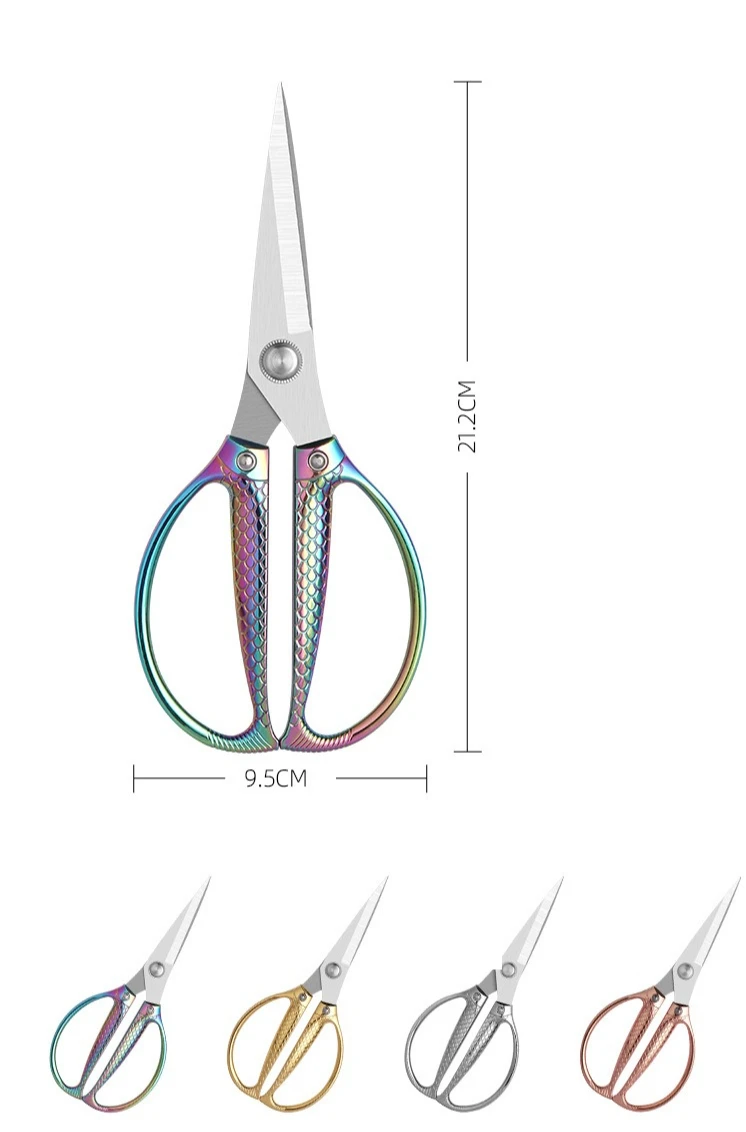 SK5 Stainless Steel Kitchen Shears 4 Colors - Heavy Duty Poultry Bone Cutter Household Tailor Scissors For Chicken/Fish