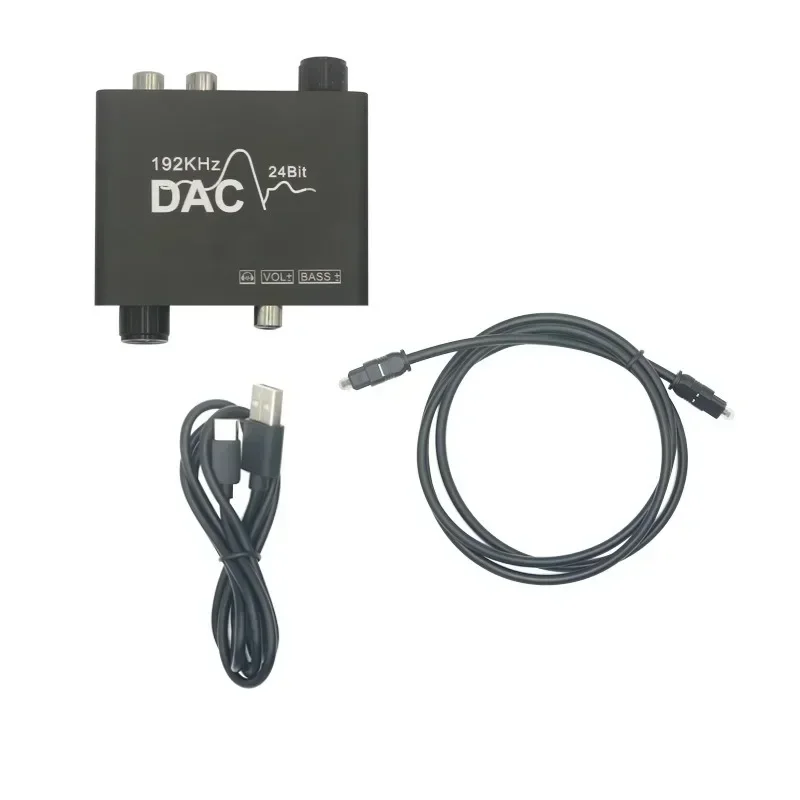TenYua Convertitore audio digitale-analogico DAC 192KHz Volume regolabile Bassi alti e bassi Volume Tipo di scheda audio regolabile