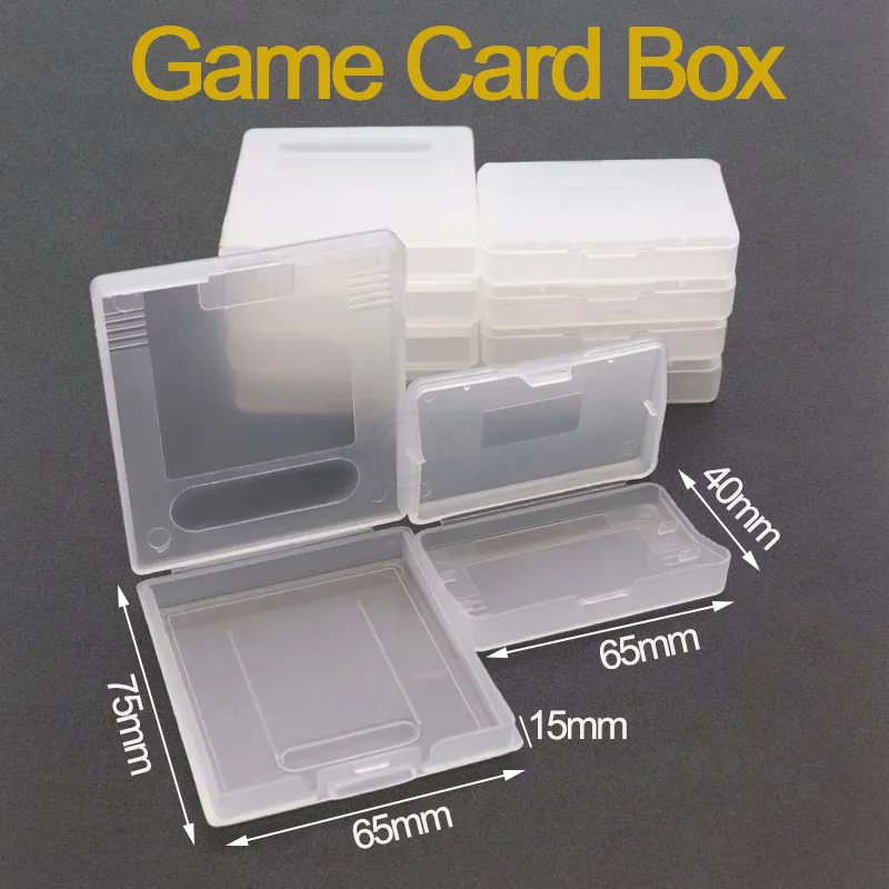 JCD 1/5PCS Transparent Game Card Box Compatible With Game Boy AdvanceGBA GBC GBP Dustproof Transparent Protective Box