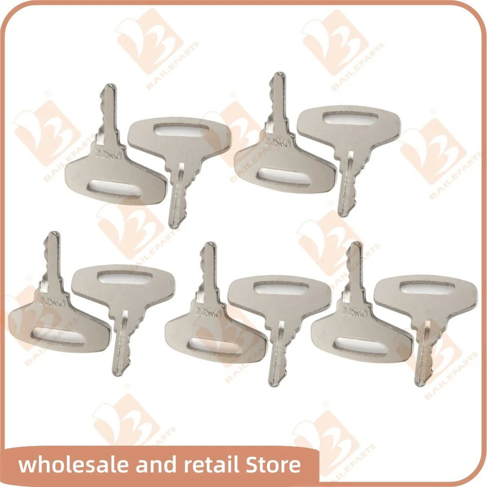 66711-55240 Lgnition Keys For Kubota Broce Finn Gehl Lay-Mor Tenant Thomas Tractor Generator B&GL Series Engine