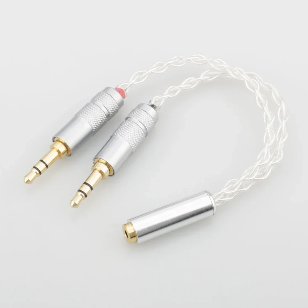 Audiocrast HC024 المزدوج الناتج AUX سماعة ميكروفون مقرنة محول 2.5 مللي متر أنثى إلى 3.5 مللي متر ذكر لمشغل بونو