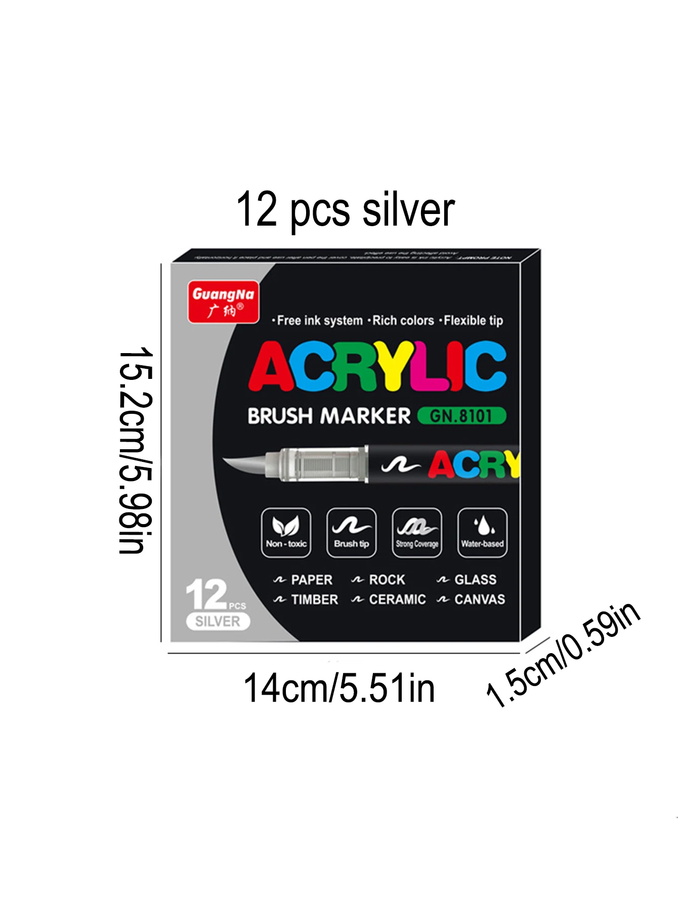 12-240 Color/Box Professionelles Künstlermarker-Set – Soft-Tip-Zeichnung, gerade Linie, flüssige Acrylmarker, DIY Graffiti Art Painti – Detail 18