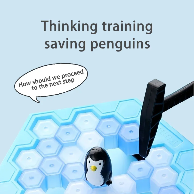 Icebreaker Toy Boys and Girls Knocking Ice to Save Penguin Children's Puzzle Thinking Training Focus Board Game