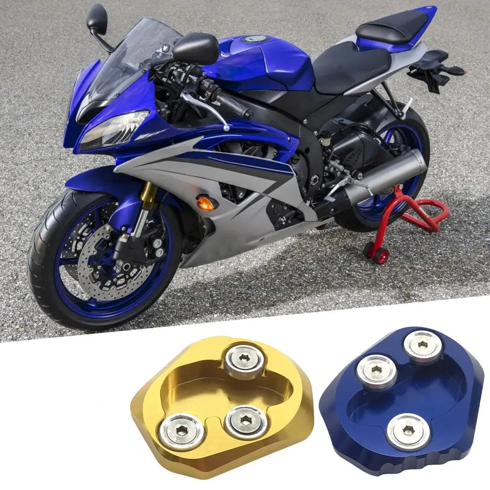 Motorfiets Kickstand Side Stand Ondersteuning Frame Aluminium Kickstand Antislip Pad Beugel Voor Yamaha YZF-R6 2017-2019