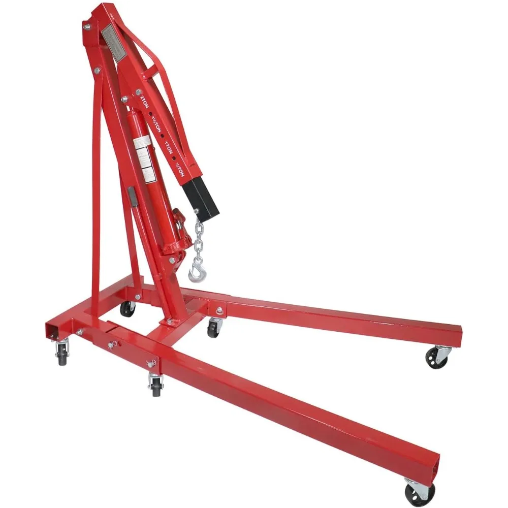 

2 Ton Folding Hydraulic Engine Hoist Cherry Picker Shop Crane Hoist Lift