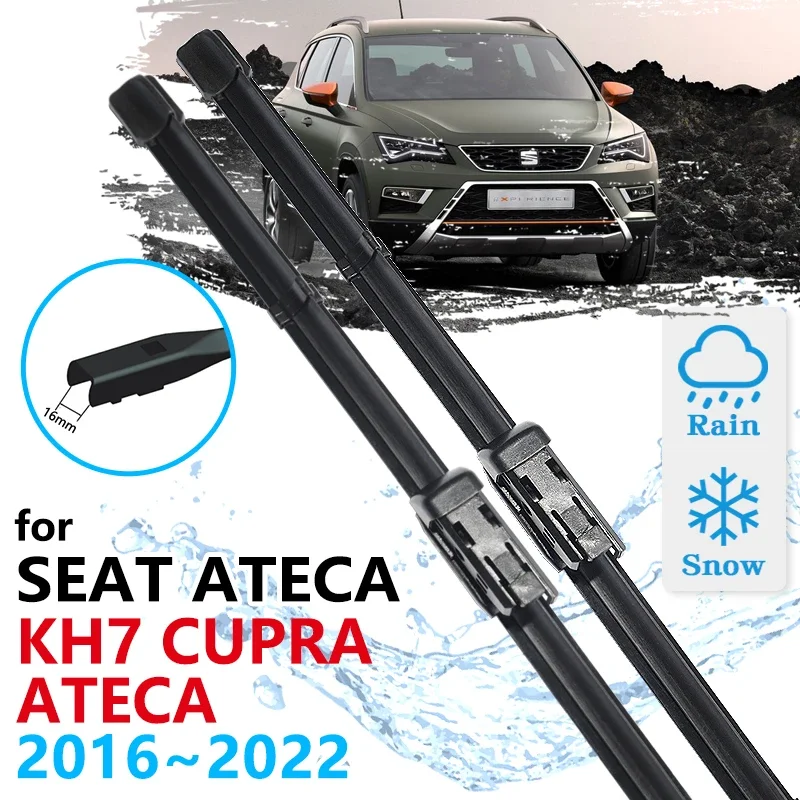 For SEAT Ateca KH7 Cupra Ateca 2016 2017 2018 2019 2020 2021 2022 XCELLENCE Windscreen Washer Accessories Car Front Wiper Blades