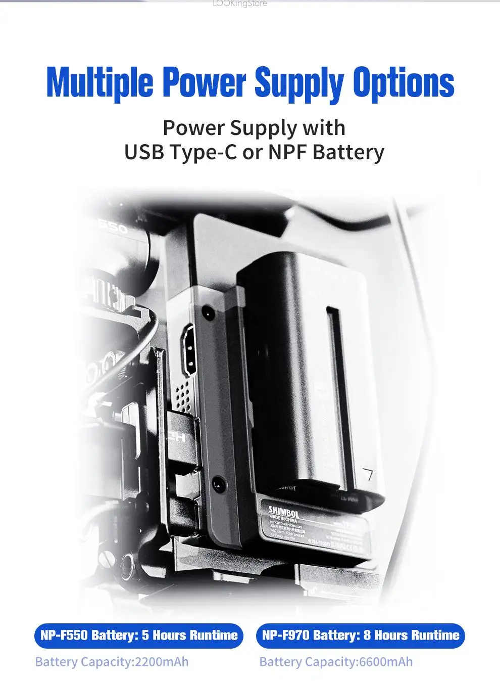 SHIMBOL TP MAX نظام نقل الفيديو اللاسلكي HD 1080P جهاز ريسيفر استقبال وإرسال لاسلكي 350 متر/1000 قدم للتصوير الفوتوغرافي