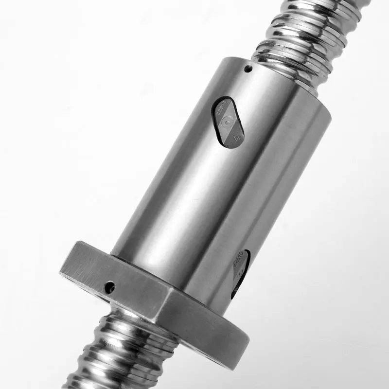C7 Machined SFU1204 200 250 300 350 400 450 500 550 600mm Rolled Ball Screw with 1204 Flange Single Ball Nut BK/BF10 End CNC