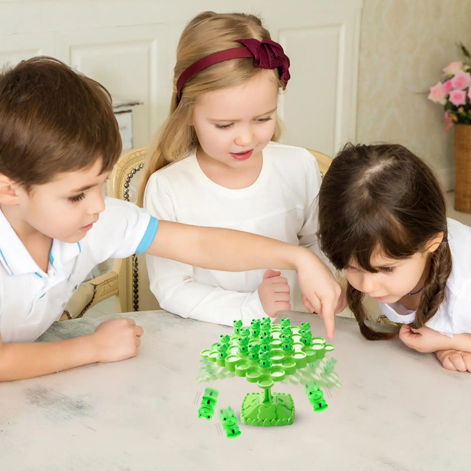 Balance Game Cartoon Frog Tree Tabletop Puzzle Balance Board Game for Kids Adults Boys Girls Preschool Kindergarten Birthday