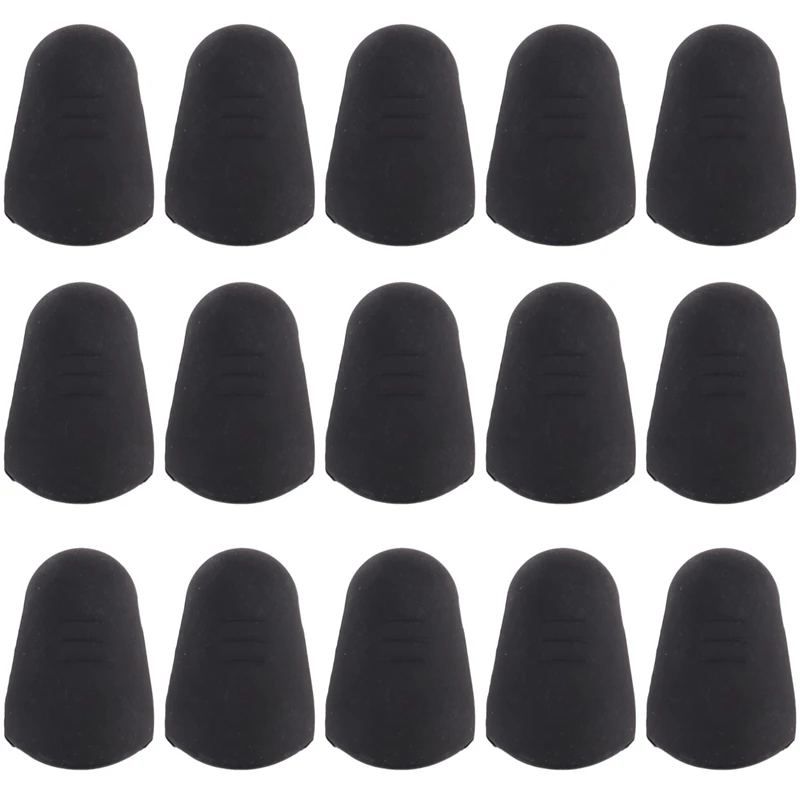 15Pcs Rubber Mouthpiece Cap Clip Ligature Protect Delicate Tip For Flute Clarinet Saxophone Sax Parts Accessories