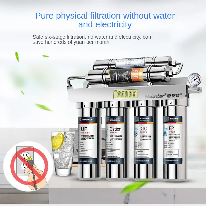 Six-Level Direct Drinking Water Purifier Household Kitchen 304 Stainless Steel Ultrafiltration Water Purifier Tap Water Filter