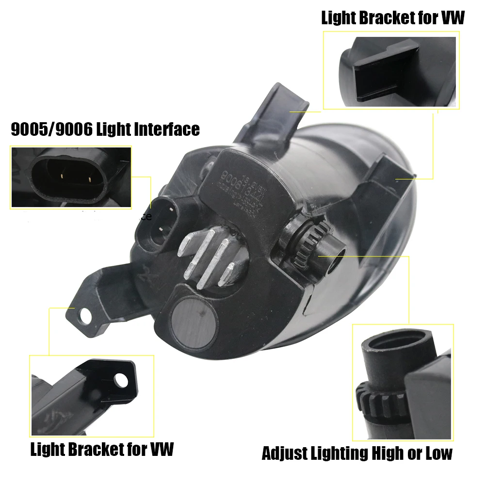 ترقية Led أضواء الضباب ل Volkswagen Beetle R-Line GSR 2014-2018 2 قطعة مع عدسة DRL النهار مصباح جيد الإضاءة الأمامية