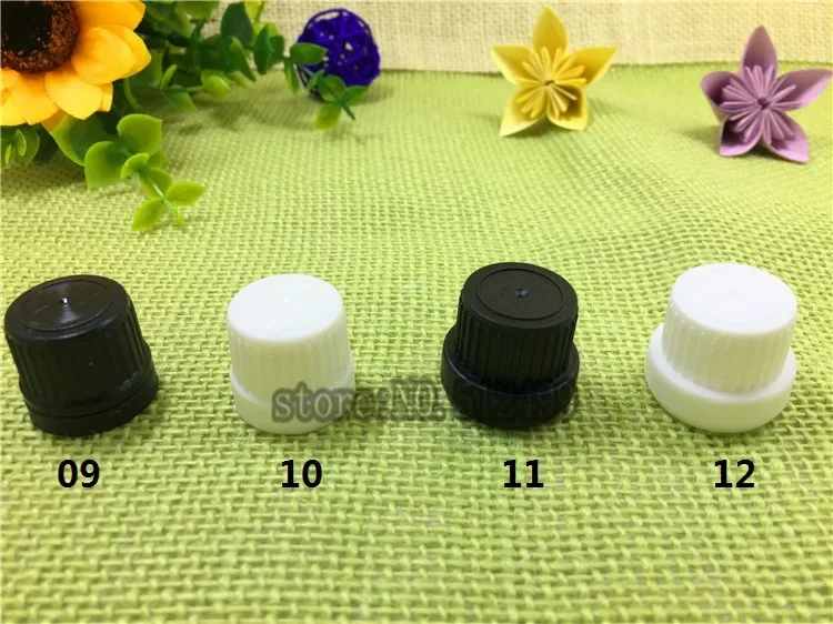 20-500pcs/lot 18/410 Essential Oil Bottles cap Black/gold/silver/white cover plastic lid Metal thread lid glass bottle 5-100ml