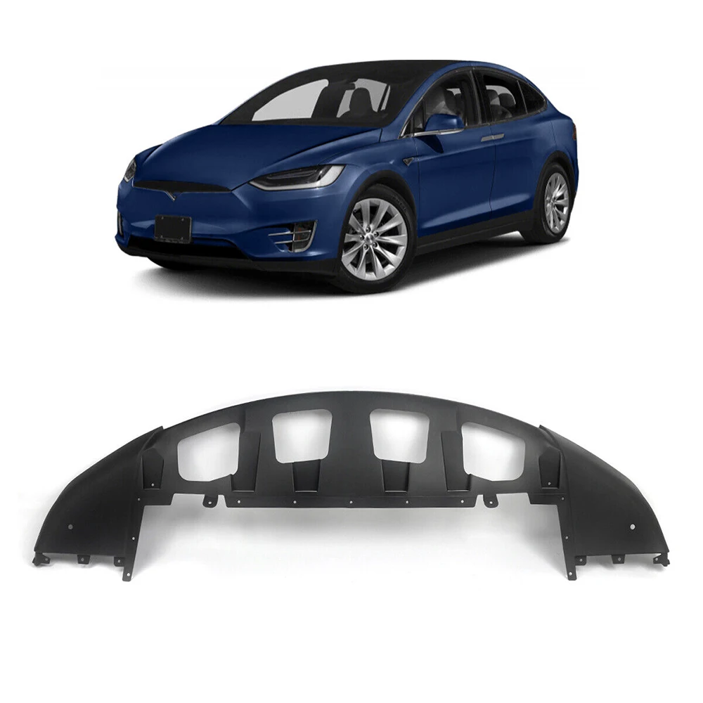 

For 2016-2021 Tesla Model X Front Bumper Lower Valance Spoiler Skid Plate 1050421-00-D 105042100D 1034833-00-E 103483300E