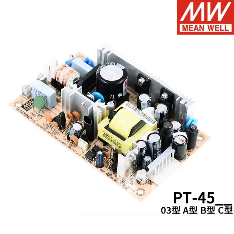 MEAN WELL PCB Type PT-45 Series Triple Output Power Supply PT-45A PT-45B PT-45C