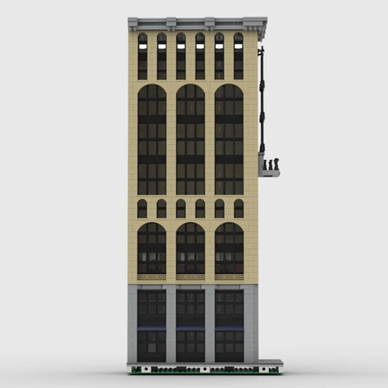 City Street View Model MOC Building Bricks New York Highrise Office Modular Technology Gifts Holiday Assemble Children Toys Suit