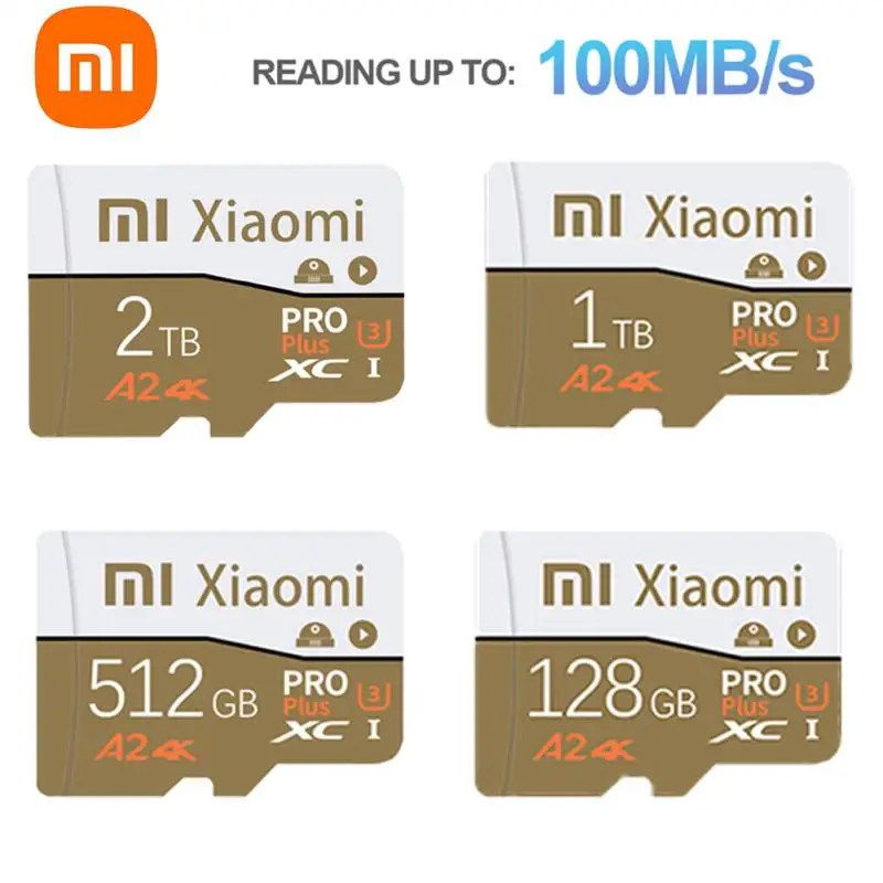 Xiaomi 2TB 1TB High Speed Memory Card 256GB 512GB Flash SD 1TB Class 10 Micro Card 128GB TF Card For Phones Tablets Camera