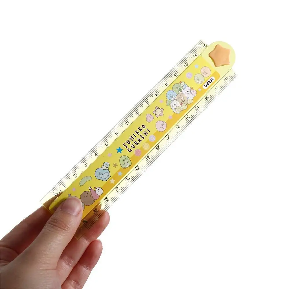Multifunction  Gift Students DIY Animal 30CM Folding Ruler Drawing Tools Straightedge Drawing Rulers