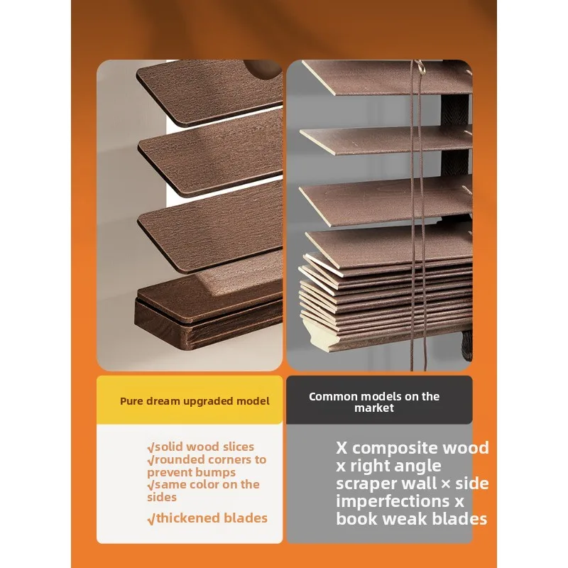 Premium solid wood shutters, electric wood shutters