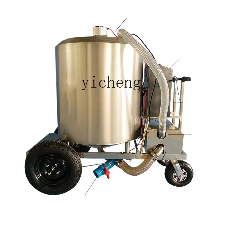 ZK automatic porridge feed truck, farm feeding truck, liquid feed automatic feeding truck