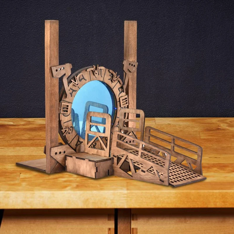 Stargates Bookend Galaxy Gate Bookends Creatives Cross-Border Time Tunnel Magical Portal Bookends For Office Book Shelf