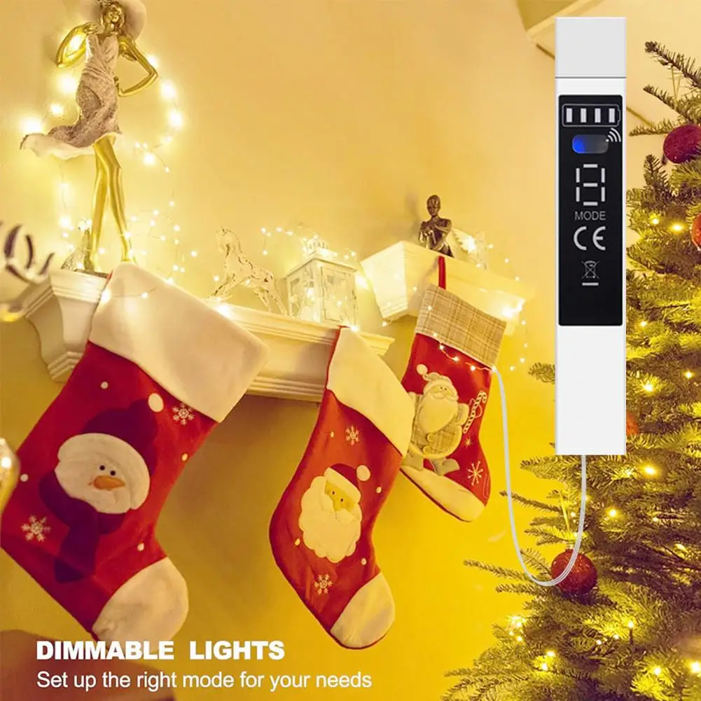 

Warm White Led Christmas Tree Lights Remote Control Fairy Lights Rechargeable Fairy Lights with Remote for Wedding for Party