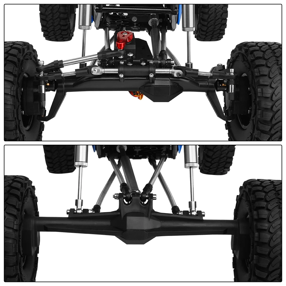 H10 Portal- oder Gerade-Achse aus Kunststoff + Messing oder Aluminiumlegierung, komplette Vorder- und Hinterachsen für Vanquish 1/10 RC Crawler Car Upgrade – Detail 5