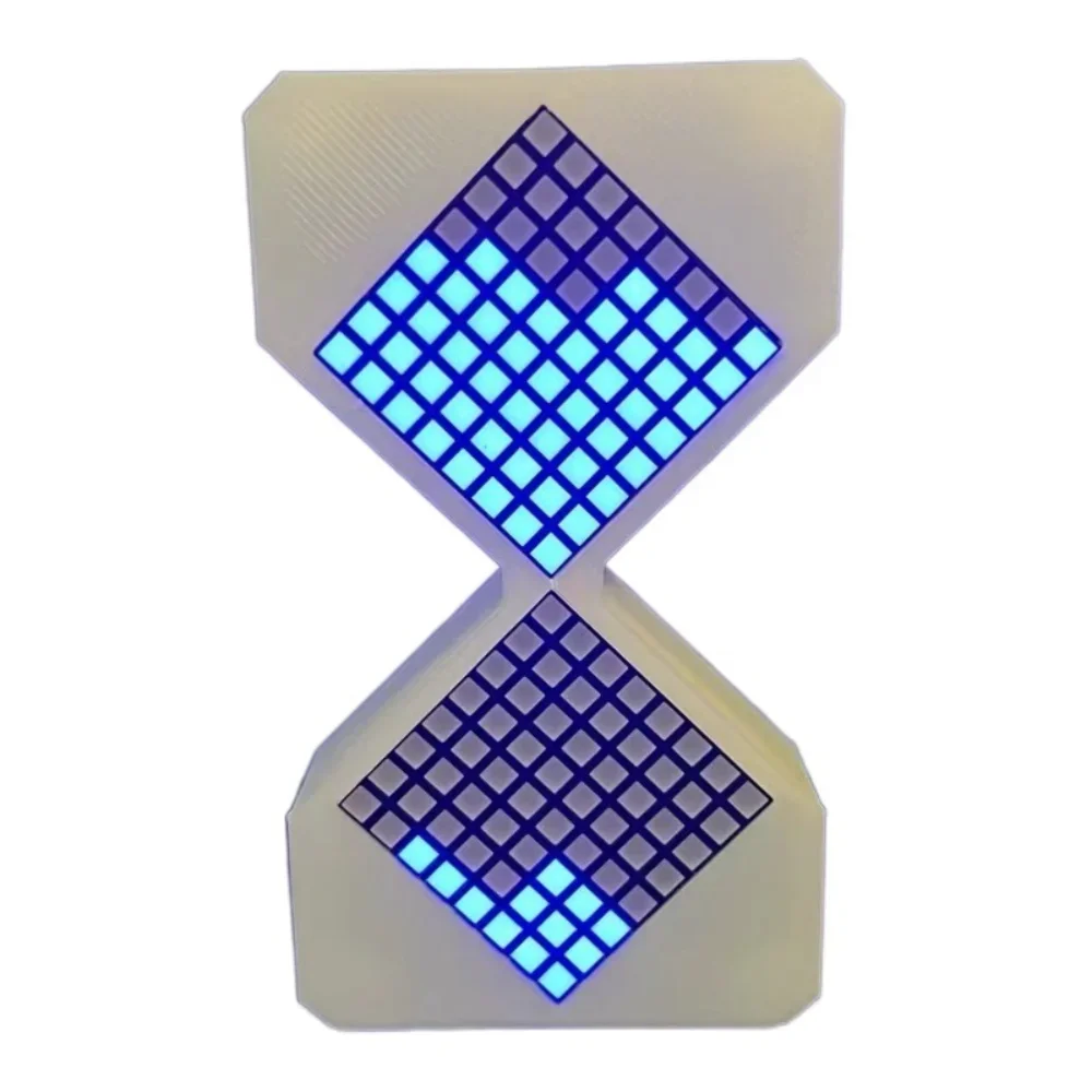 NONE Elektronische LED-Sanduhr im Cyber-Stil, 1–30 Min. Timer mit Schwerkrafterkennung, DIY digitale Sanduhr, Technologie, Sinn für Heimdekoration 4